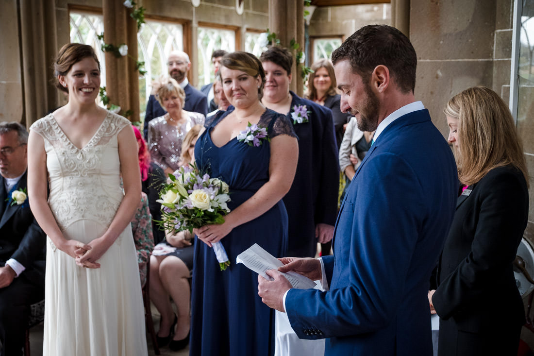 Culzean Castle Wedding Ceremony in the Camellia House
