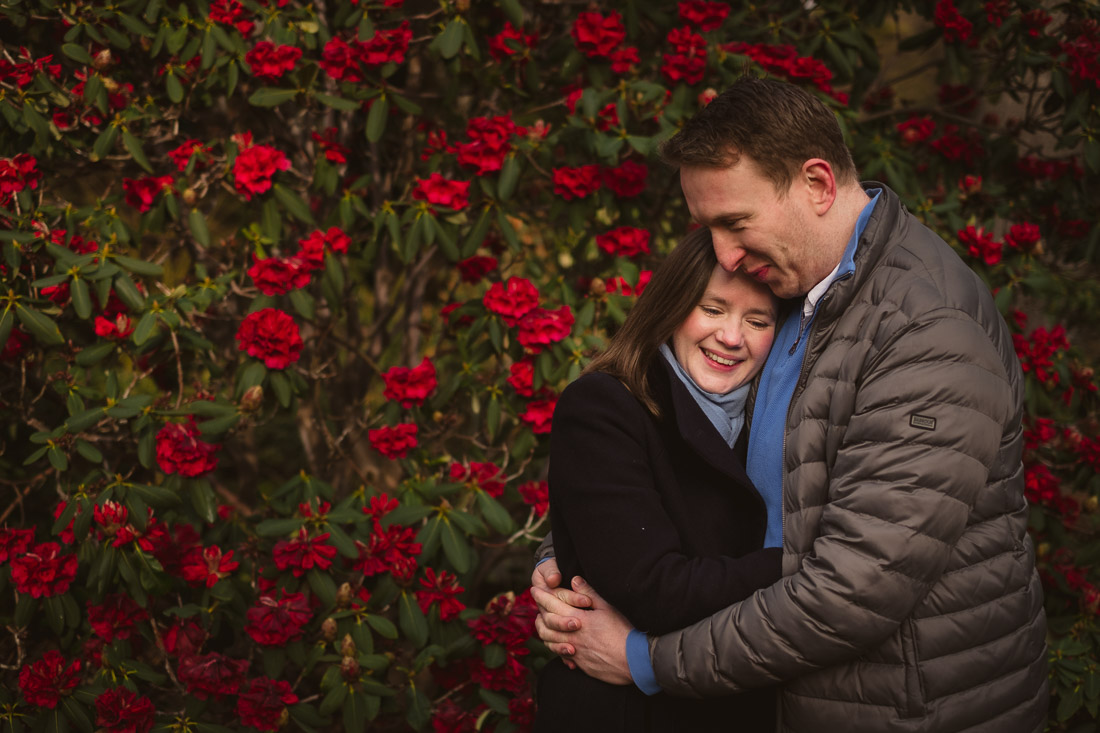 Pre-wedding Engagement Photoshoot in Edinburgh Botanic Gardens