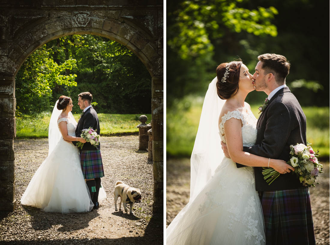 Wedding Rowallan Castle Scotland