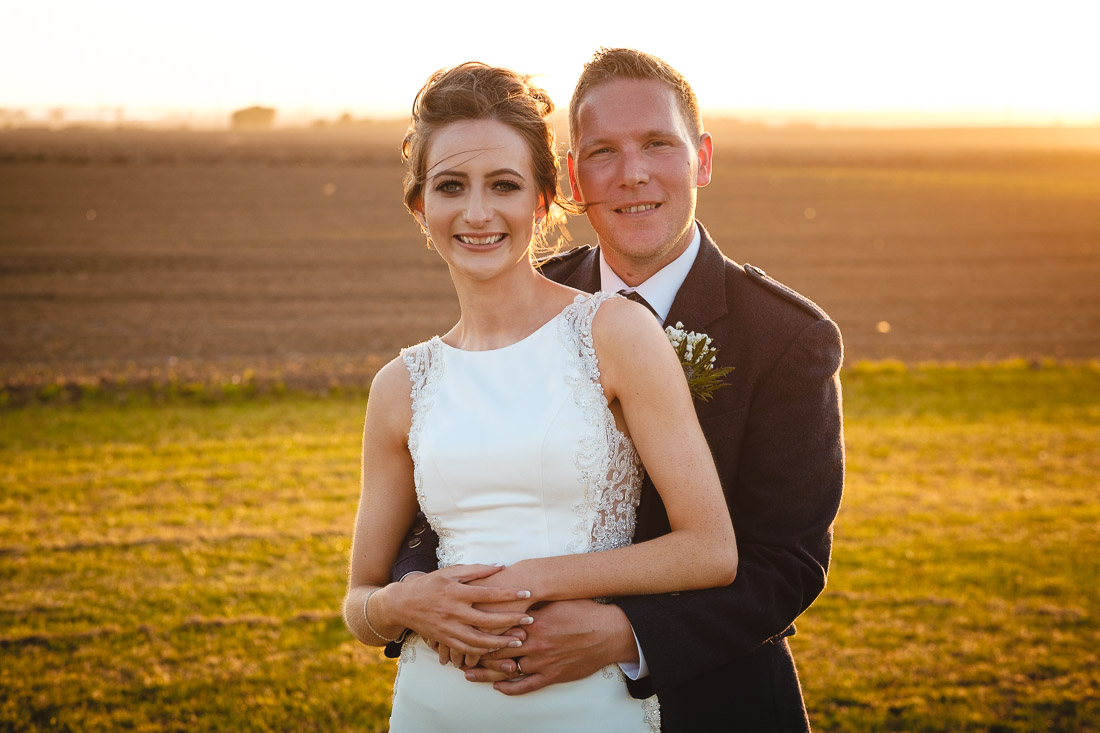 Cow Shed Crail Wedding Sunset photographs